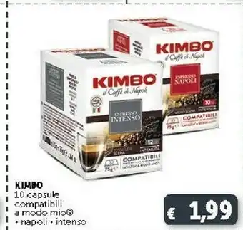 Deco Supermercati Kimbo 10 Capsule Compatibili A Modo Mio Napoli offerta