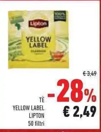 Conad Superstore Te YELLOW LABEL LIPTON offerta