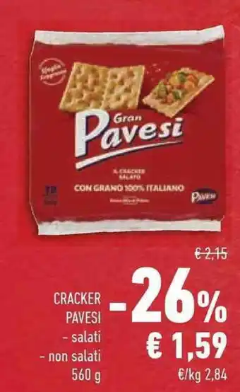 Conad Superstore CRACKER PAVESI - salati non salati offerta