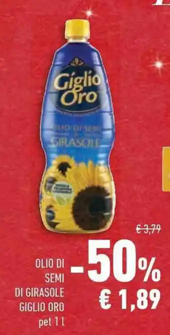 Conad Superstore OLIO DI SEMI DI GIRASOLE GIGLIO ORO pet 1 l offerta