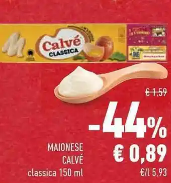 Conad Superstore MAIONESE CALVÉ classica 150 ml offerta