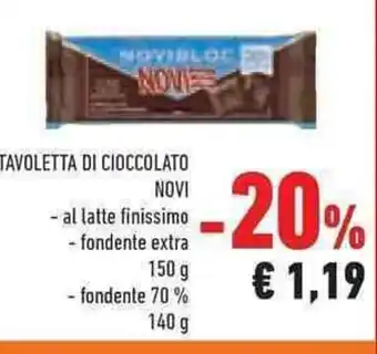 Conad Superstore TAVOLETTA DI CIOCCOLATO NOVI offerta