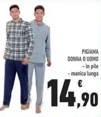 Conad Superstore PIGIAMA DONNA O UOMO offerta