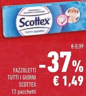 Conad Superstore FAZZOLETTI TUTTI I GIORNI SCOTTEX offerta