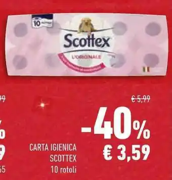Conad Superstore CARTA IGIENICA SCOTTEX offerta