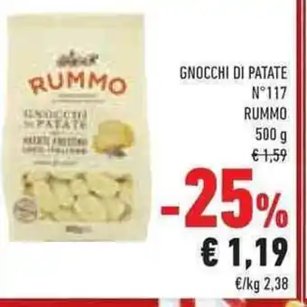 Conad Superstore GNOCCHI DI PATATE Nᵒ117 RUMMO 500 g offerta