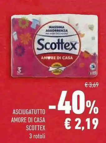 Conad Superstore ASCIUGATUTTO AMORE DI CASA SCOTTEX offerta