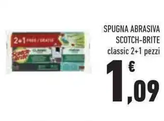 Conad Superstore SPUGNA ABRASIVA SCOTCH-BRITE classic 2+1 pezzi offerta