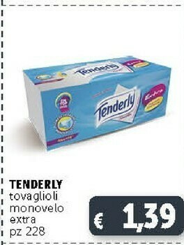 Deco Supermercati Tenderly Tovaglioli Monovelo Extra 228 Pezzi offerta