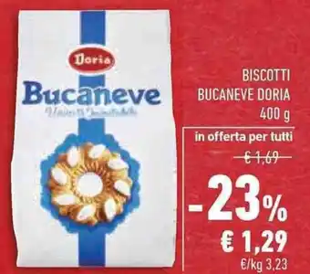 Conad Superstore BISCOTTI BUCANEVE DORIA offerta