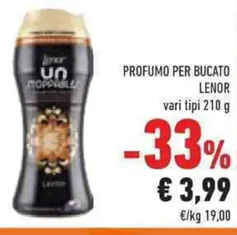 Conad Superstore PROFUMO PER BUCATO LENOR vari tipi 210 g offerta