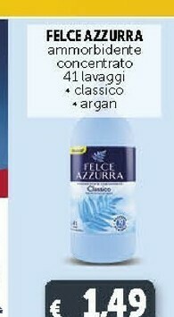 Deco Supermercati Felce Azzurra Ammorbidente Concentrato 41 Lavaggi offerta