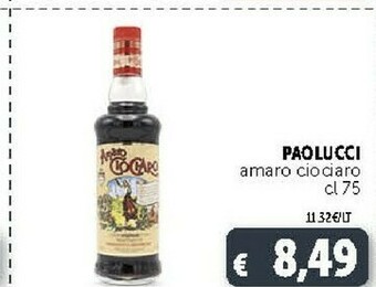 Deco Supermercati Paolucci Amaro Ciociaro offerta