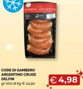 CODE DI GAMBERO ARGENTINO CRUDE DELFIN gr 200