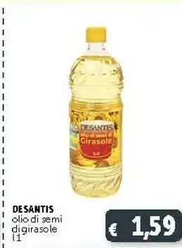 Deco Supermercati Desantis - Olio di Semi di Girasole 1000 g(ml) offerta