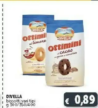 Deco Supermercati Divella Biscotti Con Arancia, Limone E Ciliegie 350 G(ml) offerta