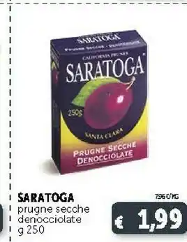 Saratoga Prugne Secche Denocciolate 250 G(ml)