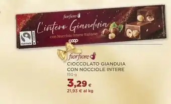 Ipercoop CIOCCOLATO GIANDUIA CON NOCCIOLE INTERE offerta