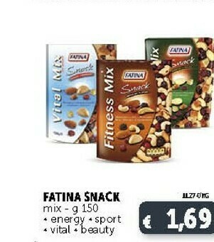 Deco Supermercati Fatina Fitness Mix Snack Ideale Per Lo Sport 150 G(ml) offerta