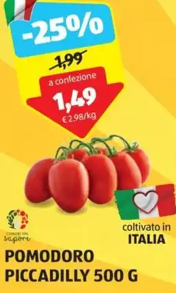 ALDI POMODORO PICCADILLY 500 G offerta