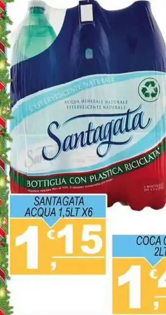 Magazzini del Risparmio SANTAGATA ACQUA 1,5LT X6 offerta