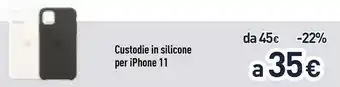 Unieuro Apple Custodia In Silicone Per IPhone 11 - Nero offerta