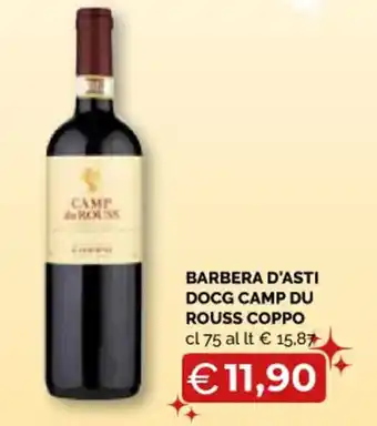BARBERA D'ASTI DOCG CAMP DU ROUSS COPPO cl 75