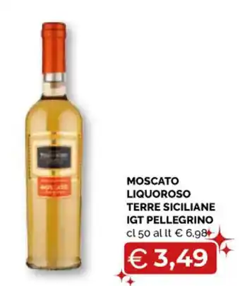 MOSCATO LIQUOROSO TERRE SICILIANE IGT PELLEGRINO cl 50