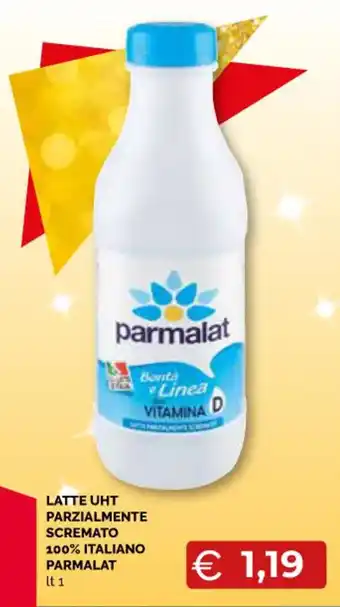 Mercatò Big LATTE UHT PARZIALMENTE SCREMATO PARMALAT lt 1 offerta