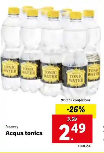 Freeway Acqua tonica 9x 0,5 l confezione
