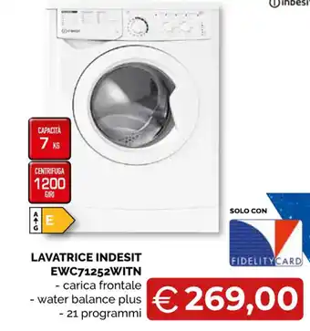 Mercatò Big LAVATRICE INDESIT EWC71252WITN offerta