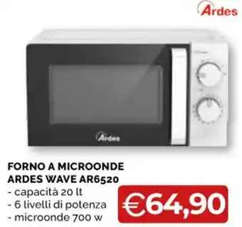 FORNO A MICROONDE ARDES WAVE AR6520