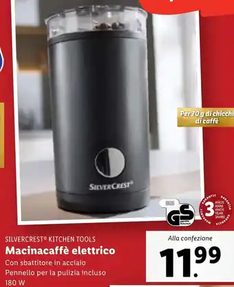 Lidl SILVERCREST KITCHEN TOOLS Macinacaffè elettrico offerta