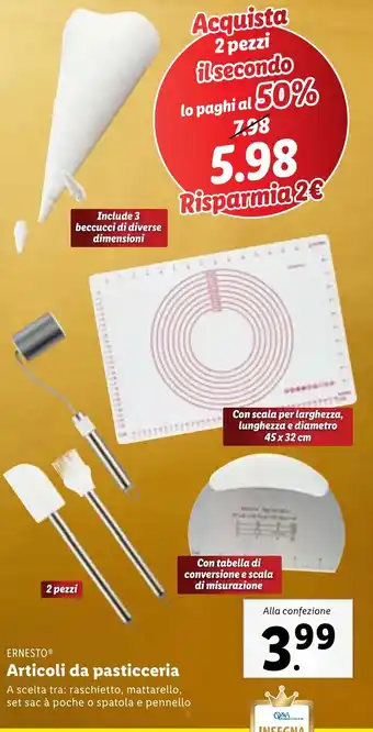 Lidl ERNESTO Articoli da pasticceria offerta