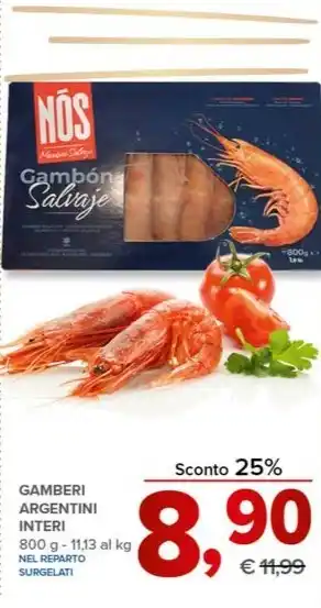 Todis GAMBERI ARGENTINI INTERI offerta