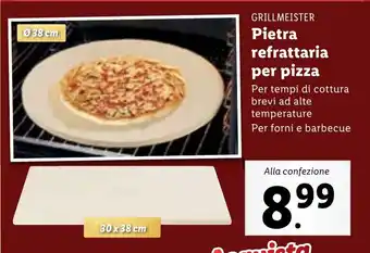 Lidl GRILLMEISTER Pietra refrattaria per pizza offerta