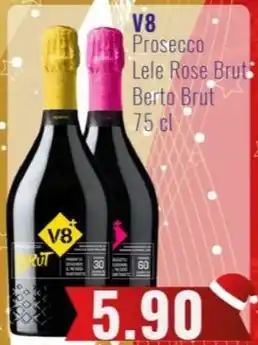 V8 Prosecco Lele Rose Brut Berto Brut 75 cl