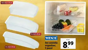 Lidl WENKO Set cestello organizer, 3 pezzi offerta