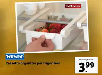 Lidl WENKO Cassetto organizer per frigorifero offerta