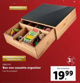 Lidl ERNESTO Box con cassetto organizer offerta