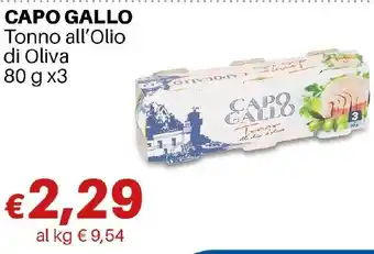 CAPO GALLO Tonno all'Olio di Oliva 80 g x3