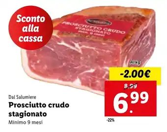 Lidl Dal Salumiere Prosciutto crudo stagionato offerta