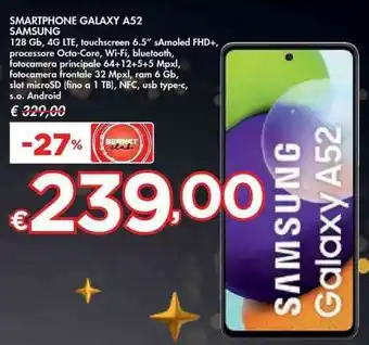 Bennet SMARTPHONE GALAXY A52 SAMSUNG offerta