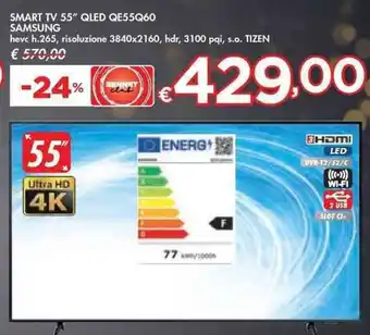 Bennet SMART TV 55" QLED QE55Q60 SAMSUNG offerta