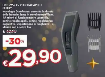 Bennet HC3525/15 REGOLACAPELLI PHILIPS offerta