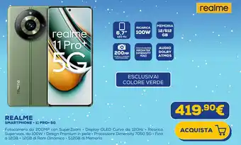 Euronics REALME SMARTPHONE- - 11 PRO+ 5G offerta