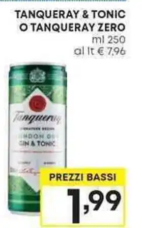 Pam TANQUERAY & TONIC O TANQUERAY ZERO offerta