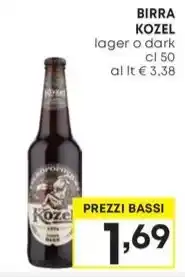 Pam BIRRA KOZEL lager o dark cl 50 offerta