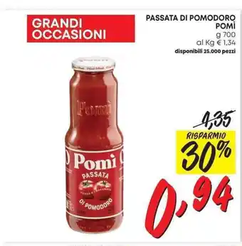 Pam PASSATA DI POMODORO POMI offerta