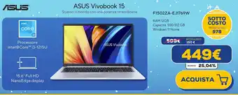 Euronics ASUS Vivobook 15 offerta